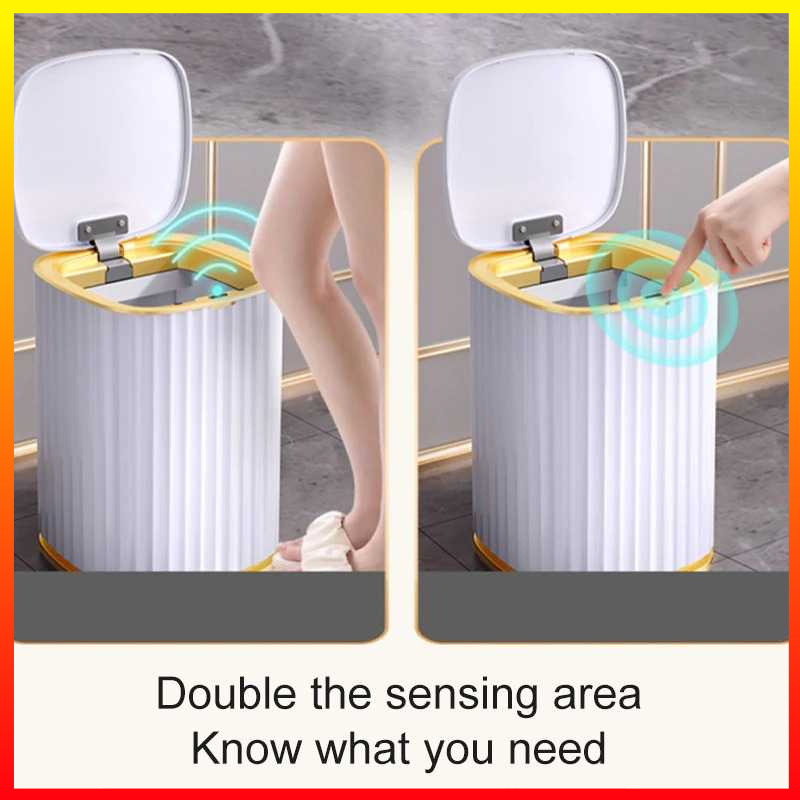 Tempat Sampah Sensor Inframerah Smart Trash Can Motion Sensor Dustbin 10L Waterproof Joybos - 7CHX2HWH