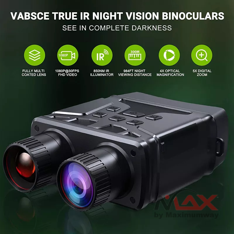 Binoculars Night Vision Goggles teropong malam gelap total bisa merekam video kacamata pengelihatan malam bisa siang Digital Night Vision Binoculars,1080p FHD Photo Night Vision Goggles Day &amp; Night Observation Travel Hunting Camping Surveillance