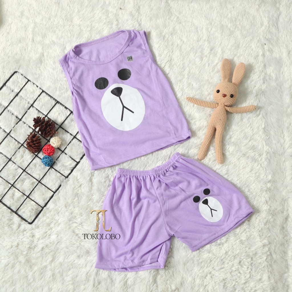 tokolobo set anak singlet bear