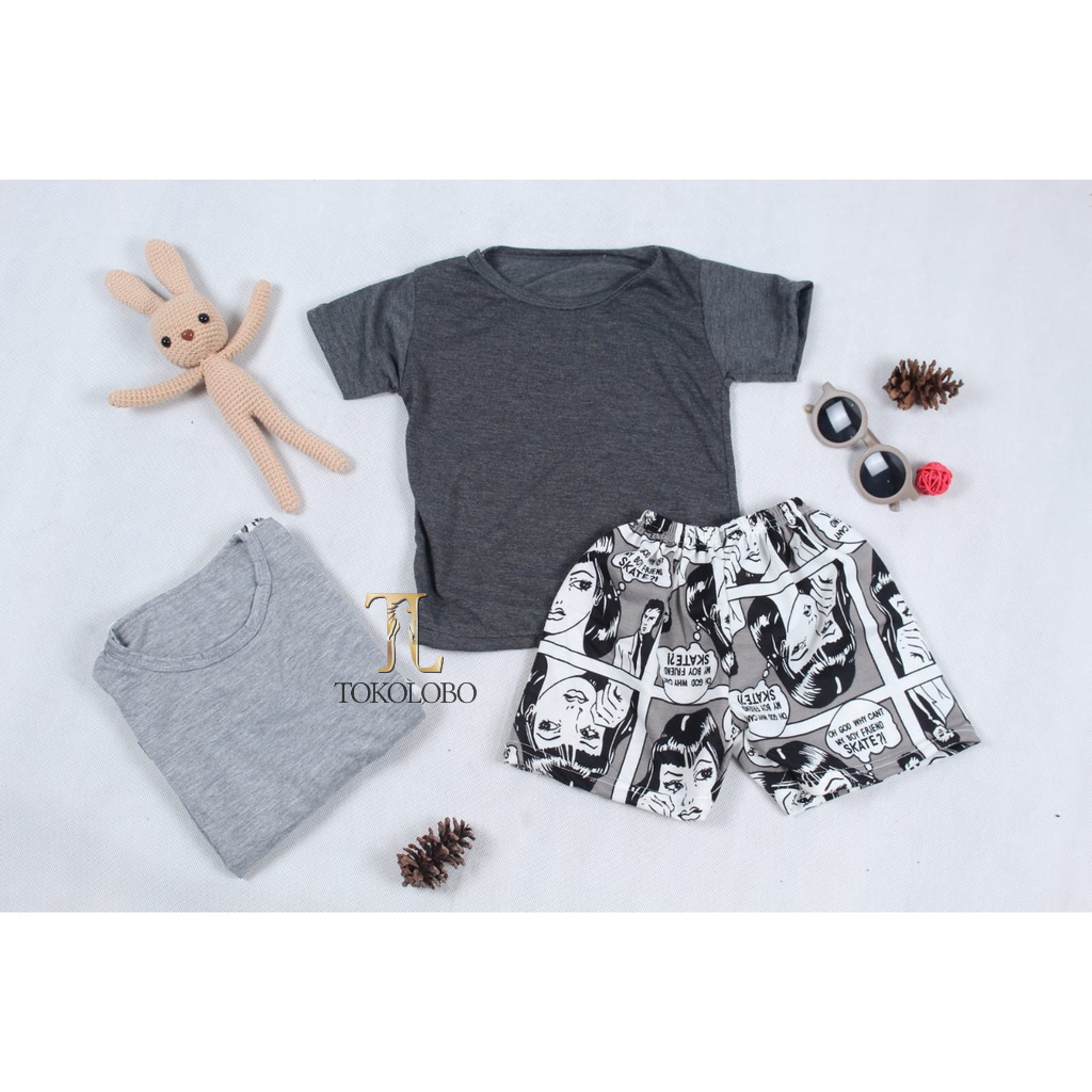 tokolobo SET ANAK HOTPANTS COMIC UNISEX