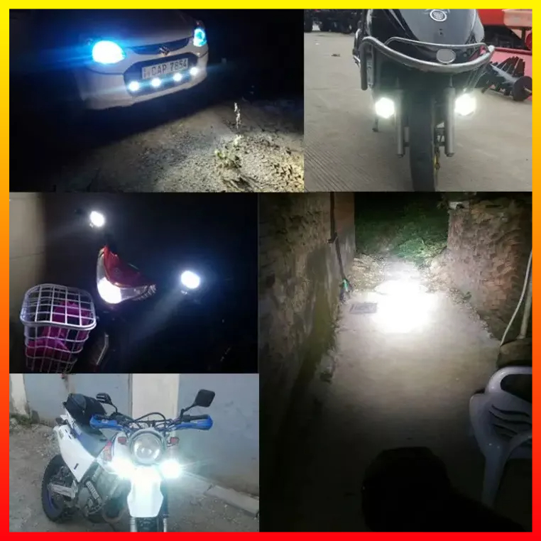 Lampu LED Sorot Kabut Aksesoris Tambahan Sepeda Motor Mobil Skuter 6000K Putih Super Terang MY L5 - 7CRS4ABK