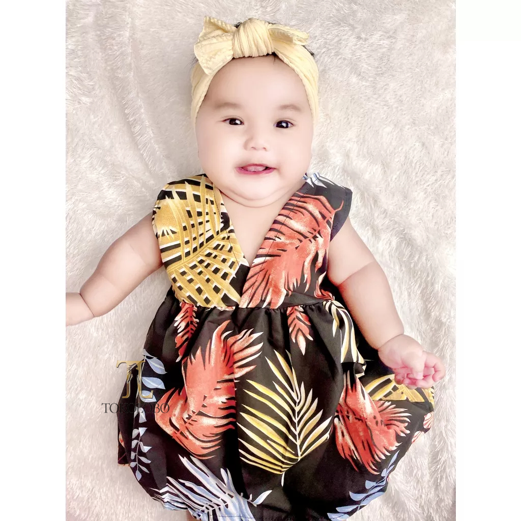 tokolobo Dress anak perempuan palm