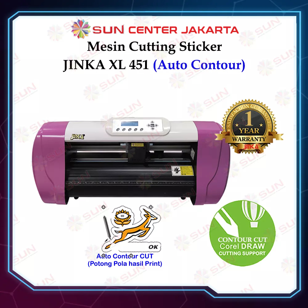Mesin Cutting Sticker Jinka Auto Contour Cut Terbaru - XL 451 (Auto Contour Cut)