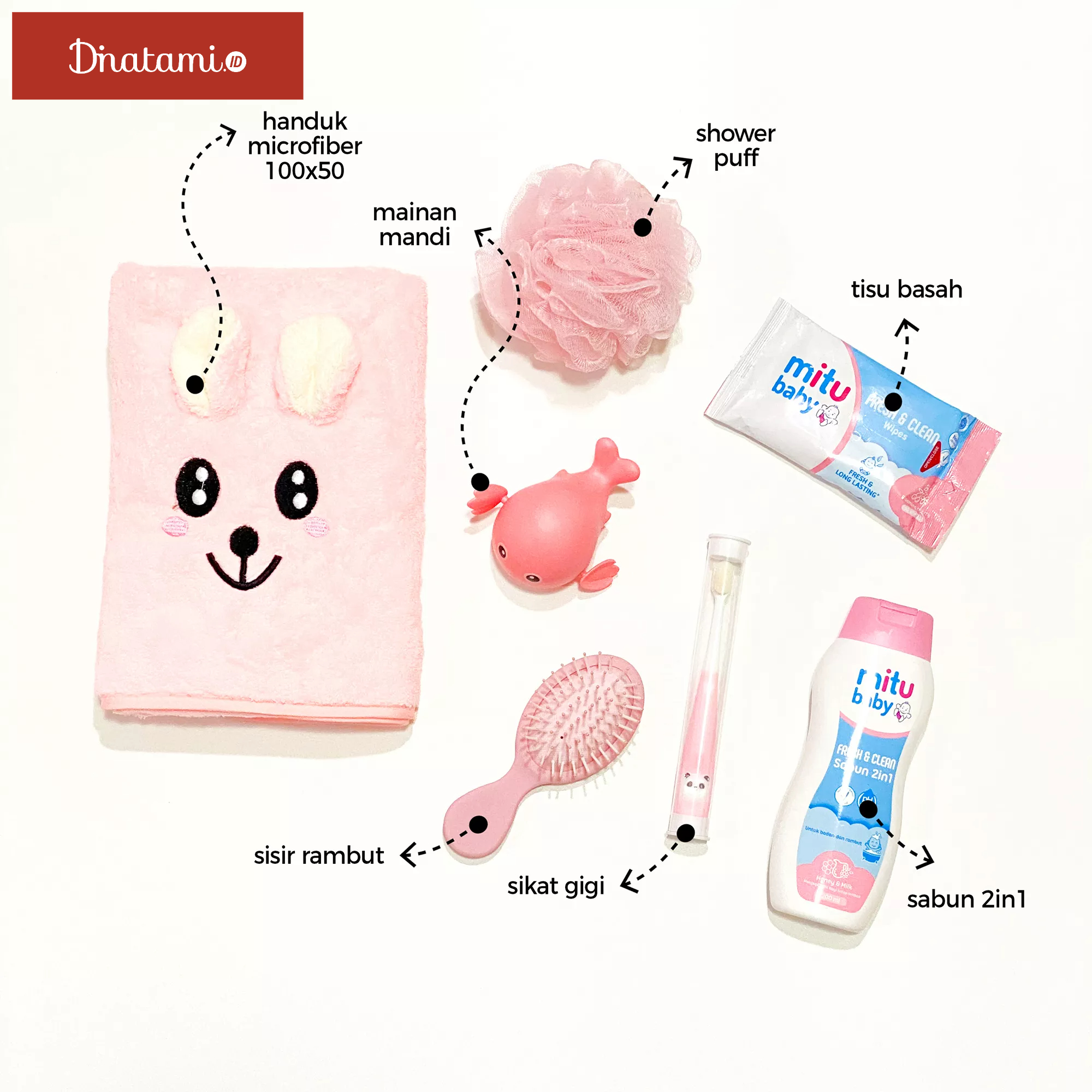 Kado Handuk Bayi by Dinatami | Hampers Bayi | Kado Lahiran Bayi | Baby Gift Set