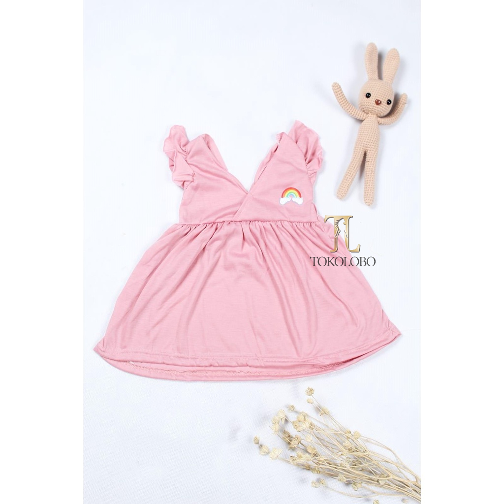 tokolobo 12.12 BIRTHDAY Dress anak rainbow (POLOS)