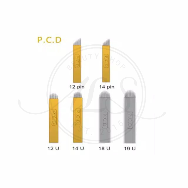 Blade sulam alis PCD jarum microblading manual 12F 14F 12U 15F 17F