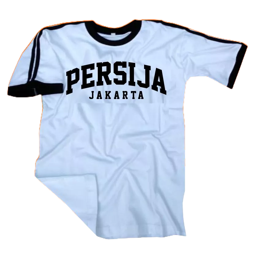 Kaos persija jakarta model casual jakartans Fans warna hitam putih