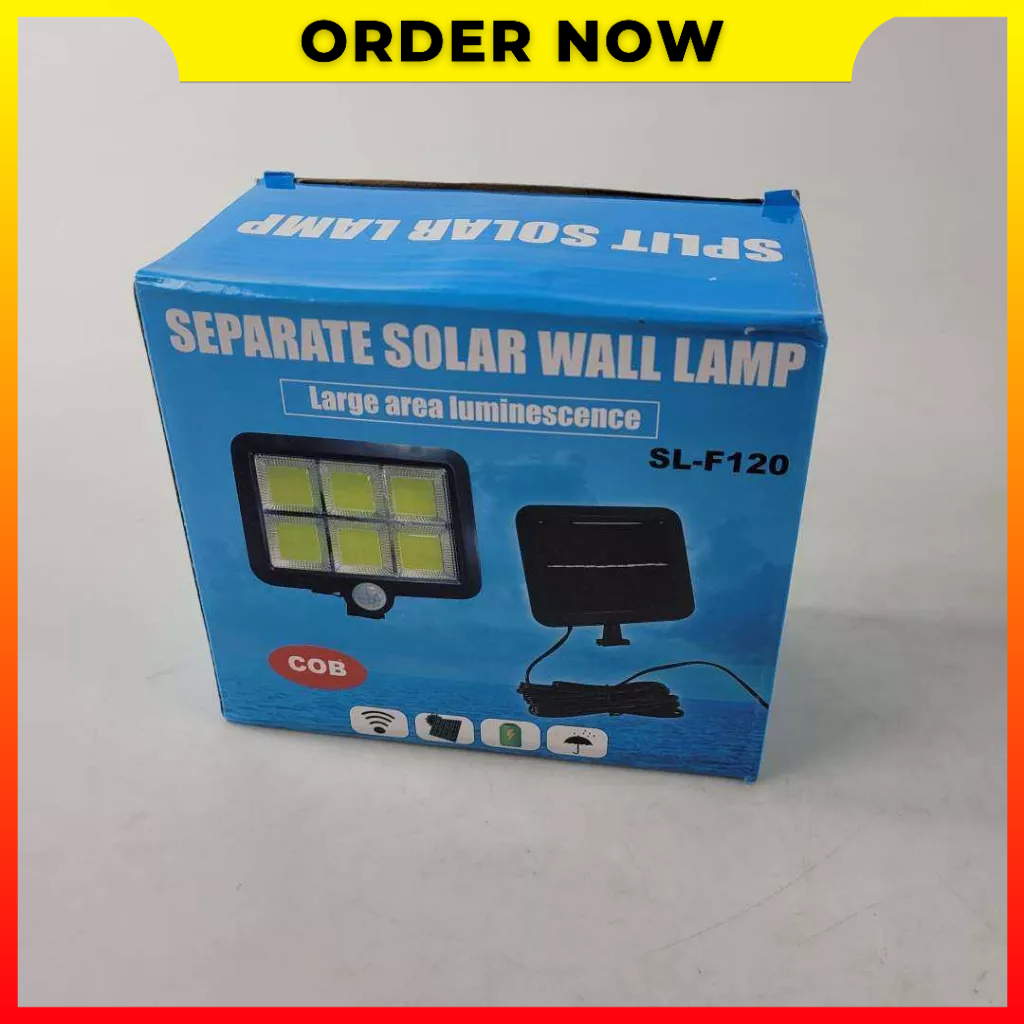 Lampu Dinding Taman 100LED Cool White Tenaga Surya Sensor Gerak Waterproof Baterai Lithium 1200 mA YuYiYuan SL-F100 - 7RLL5RBK