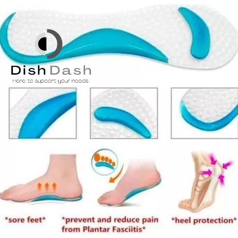 [BAYAR DI TEMPAT] 1 Pasang Insole Gel Pad Sepatu Untuk Kaki Nyaman dan Anti Sakit dan Nyeri / Bantalan Kaki Gel Silicone / Alas Tumit Kaki