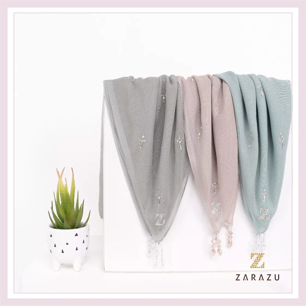 SARAH Scarves - Althafunissa Donna Daily Scarves Paris Japan Premium by Zarazu [Pastel Series]
