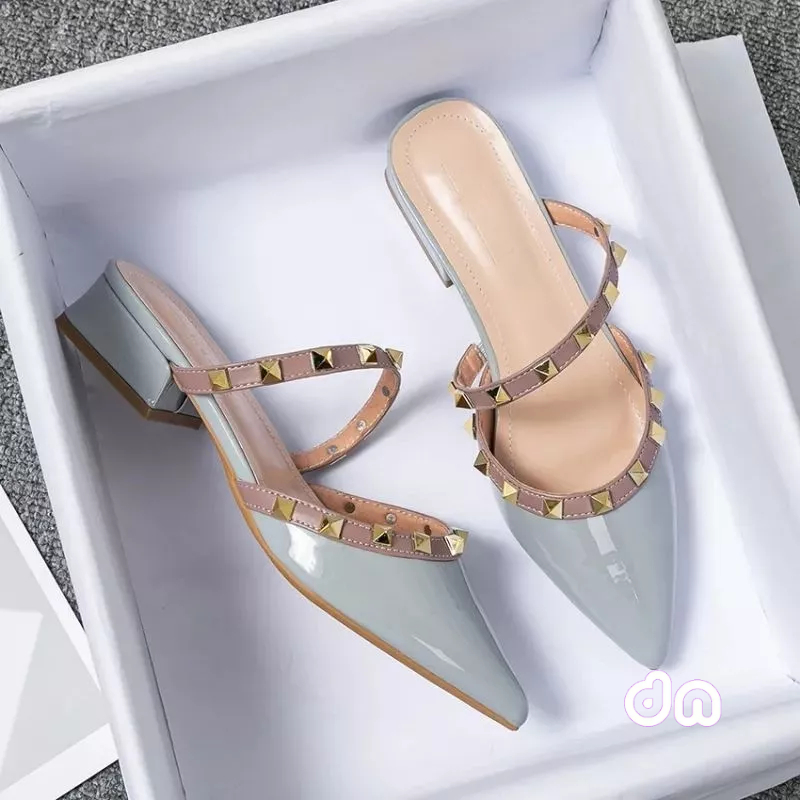 Sandal heels hak tahu wanita tali piramid AMIRA 06