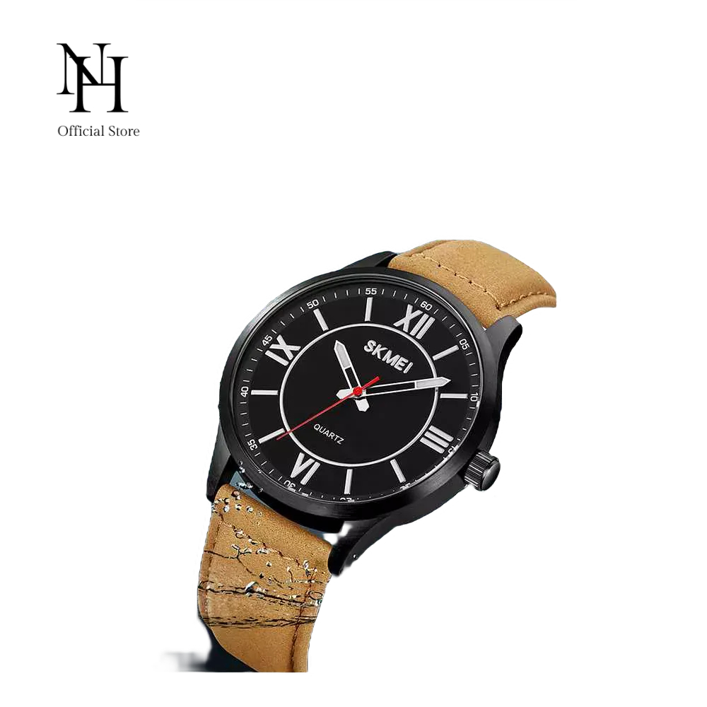 Jam Tangan Pria Analog Watch Leather Strap Waterproof 30M - 2029