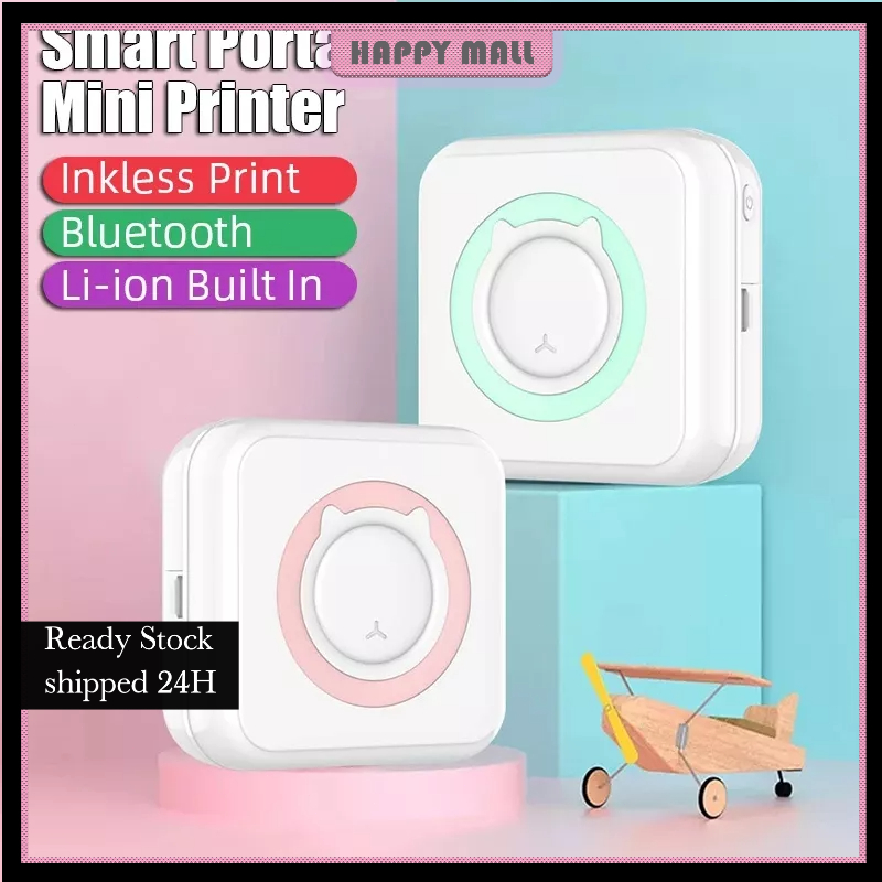 Mini Thermal Printer Portable Mobile Printer Waybill Receipt Printer Mini Printer Photo Printer