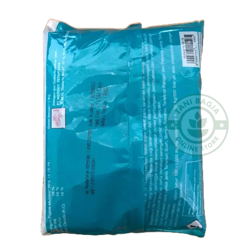 NPK Mutiara 16-16-16 1 KG PUPUK TANAMAN PUPUK MEROKE PUPUK 161616 pupuk buah pupuk daun