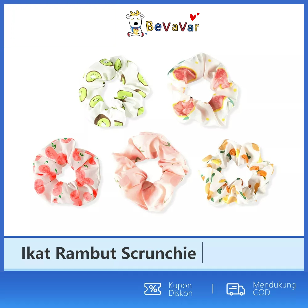 BEVAVAR Ikat Rambut Korea Scrunchie Korea Kunciran Rambut/Ikat Rambut Wanita