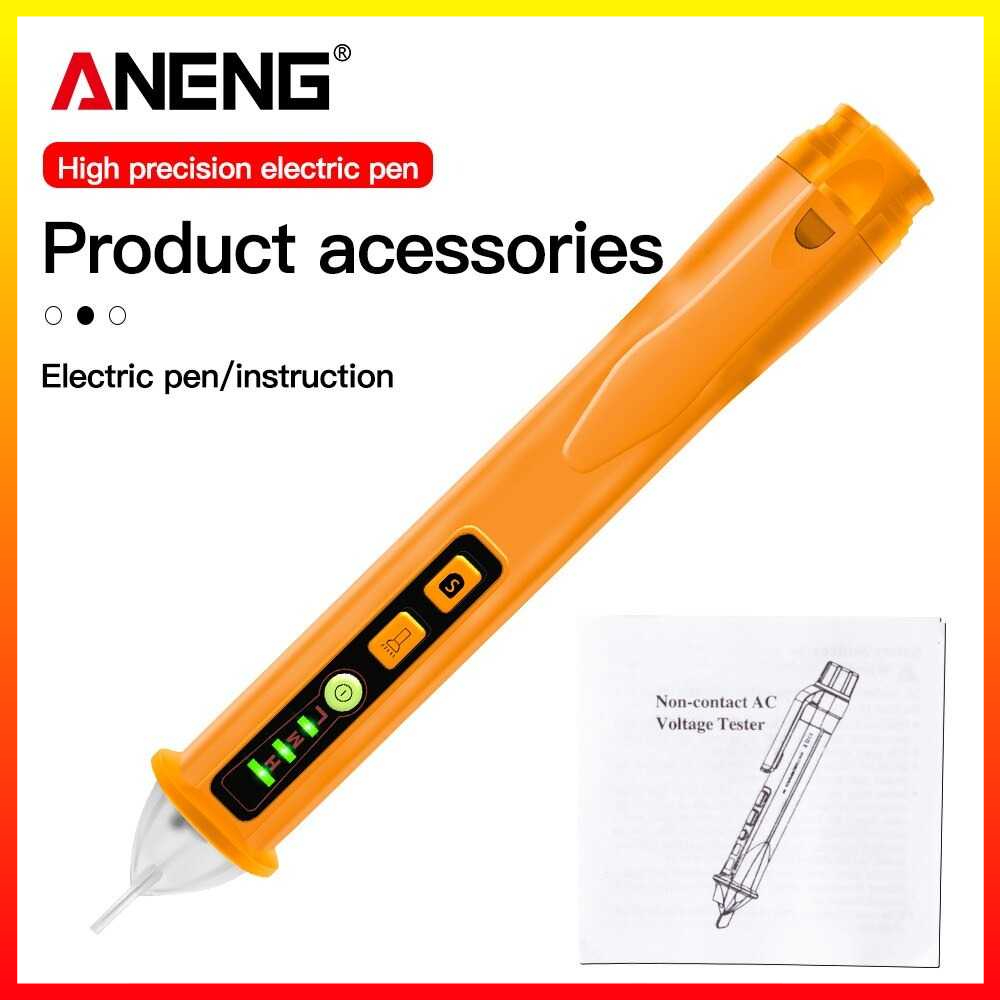 Tampilan LED Tester Pen Non Contact AC Voltage Detector 12-1000 V ANENG - MBOT2XBK