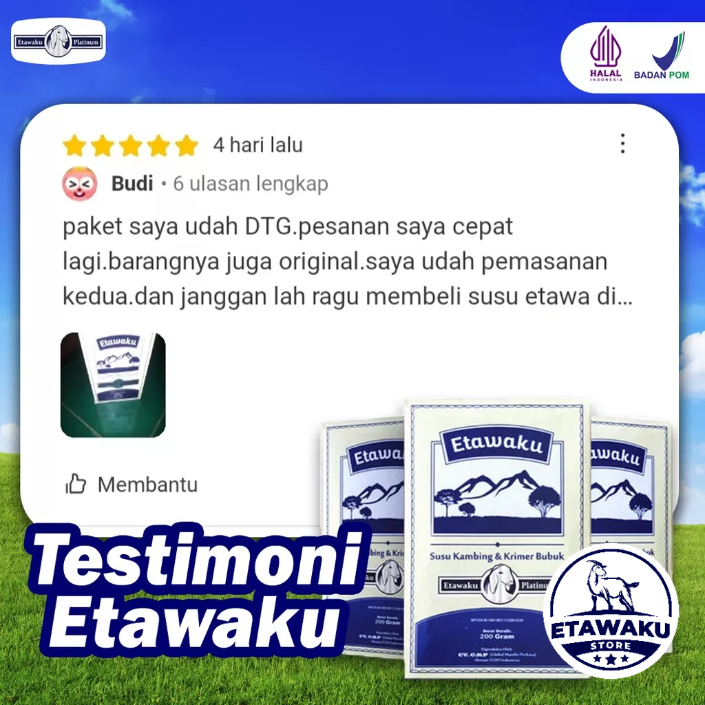 

Korzaln Susu Etawaku Platinum - Susu Kambing Etawa Isi 200Gr Asli 100% Original