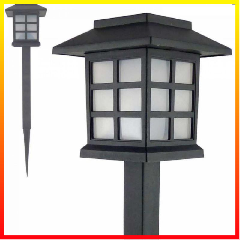 Lampu LED Tancap Tenaga Surya Desain Rumah Kecil Untuk Halaman Rumput Taman Tahan Air 1.2V TaffLED YF-922 - OMLL3RBK