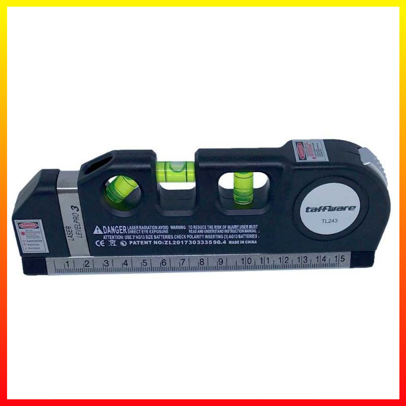 Penggaris Laser Serbaguna Horizontal 250CM + Waterpass LEVELPRO3 - OMOT8WBK