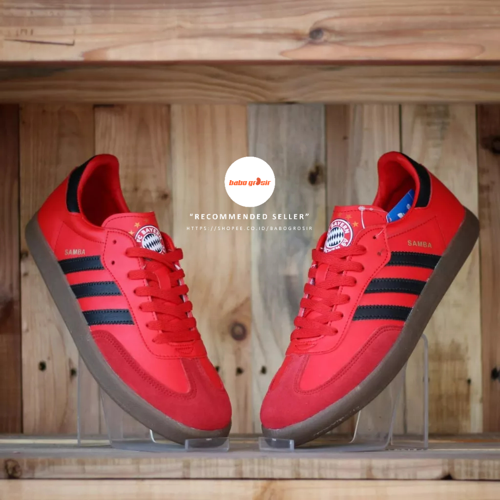 PROMO Sepatu Adidas Samba OG Manchester United Premium | Sneakers Pria dan Wanita, Harga Murah, Kualitas Mewah dan Terjamin