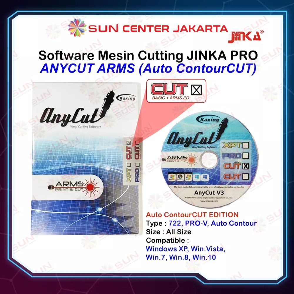 Mesin Cutting Sticker Jinka Auto Contour Cut Terbaru -  PE Pro 723 ( Auto Contour Cut )