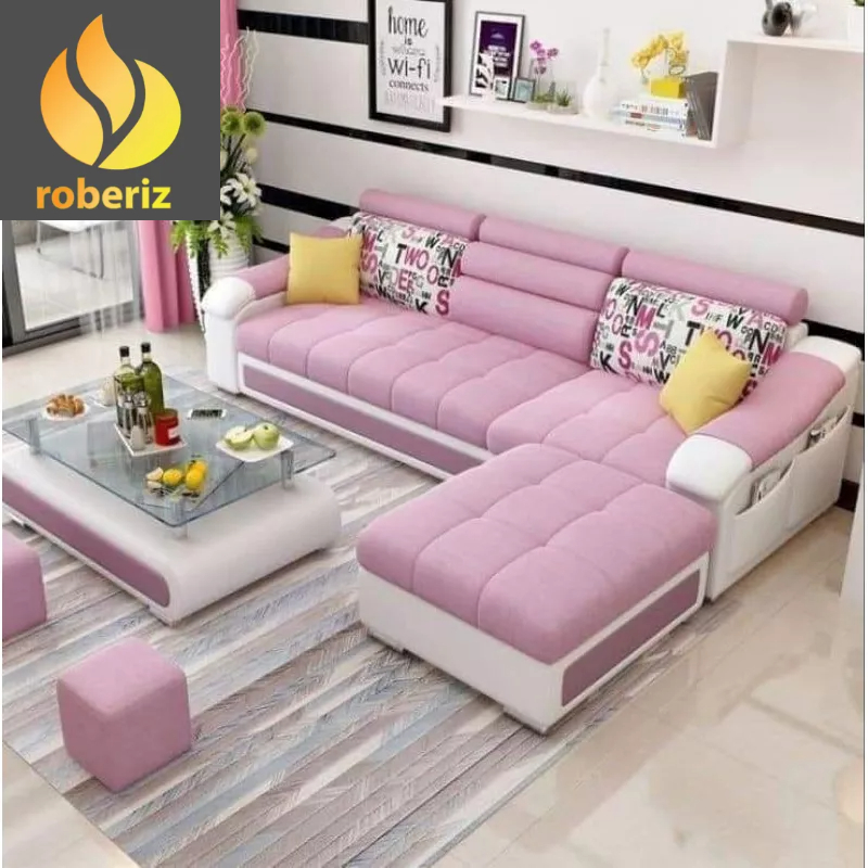 KURSI SOFA RUANG TAMU L SHAPE MODERN SOFA CUSTOM SOFA MINIMALIS L PUTUS