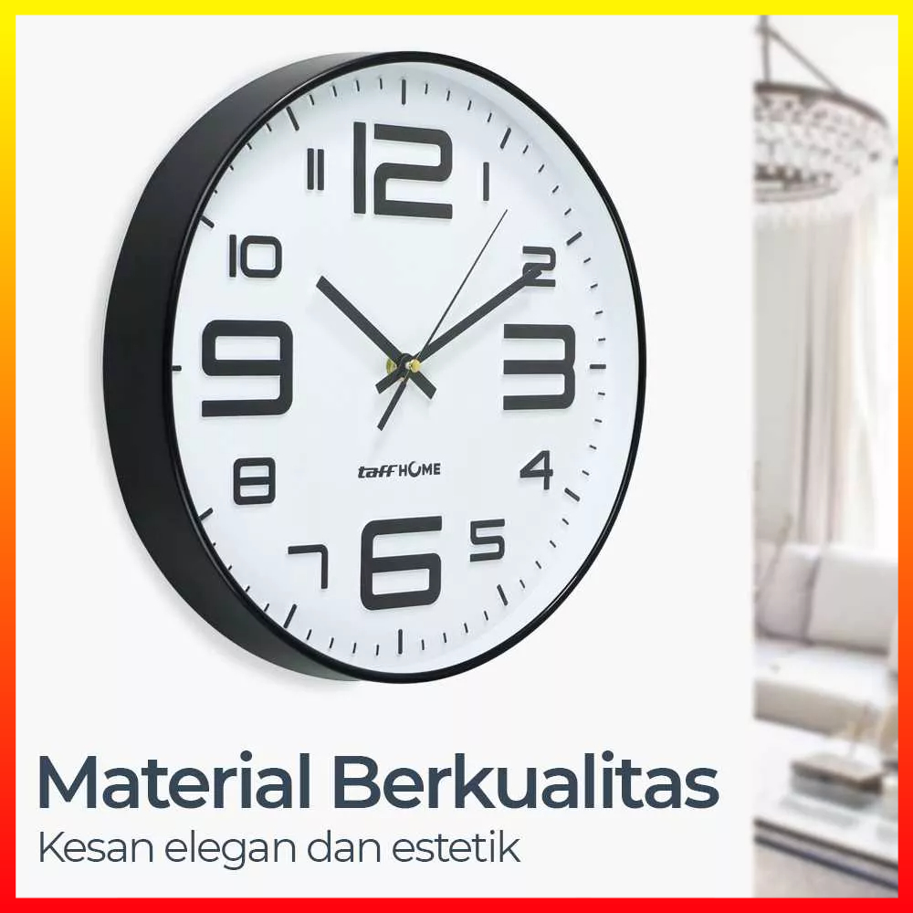 Jam Dinding Dekoratif Gaya Nordic Simple Dan Modern Klasik Murah Mewah Sederhana Untuk Kantor Hotel Ruang Tamu TaffHOME H6588 - OMHZYRBK