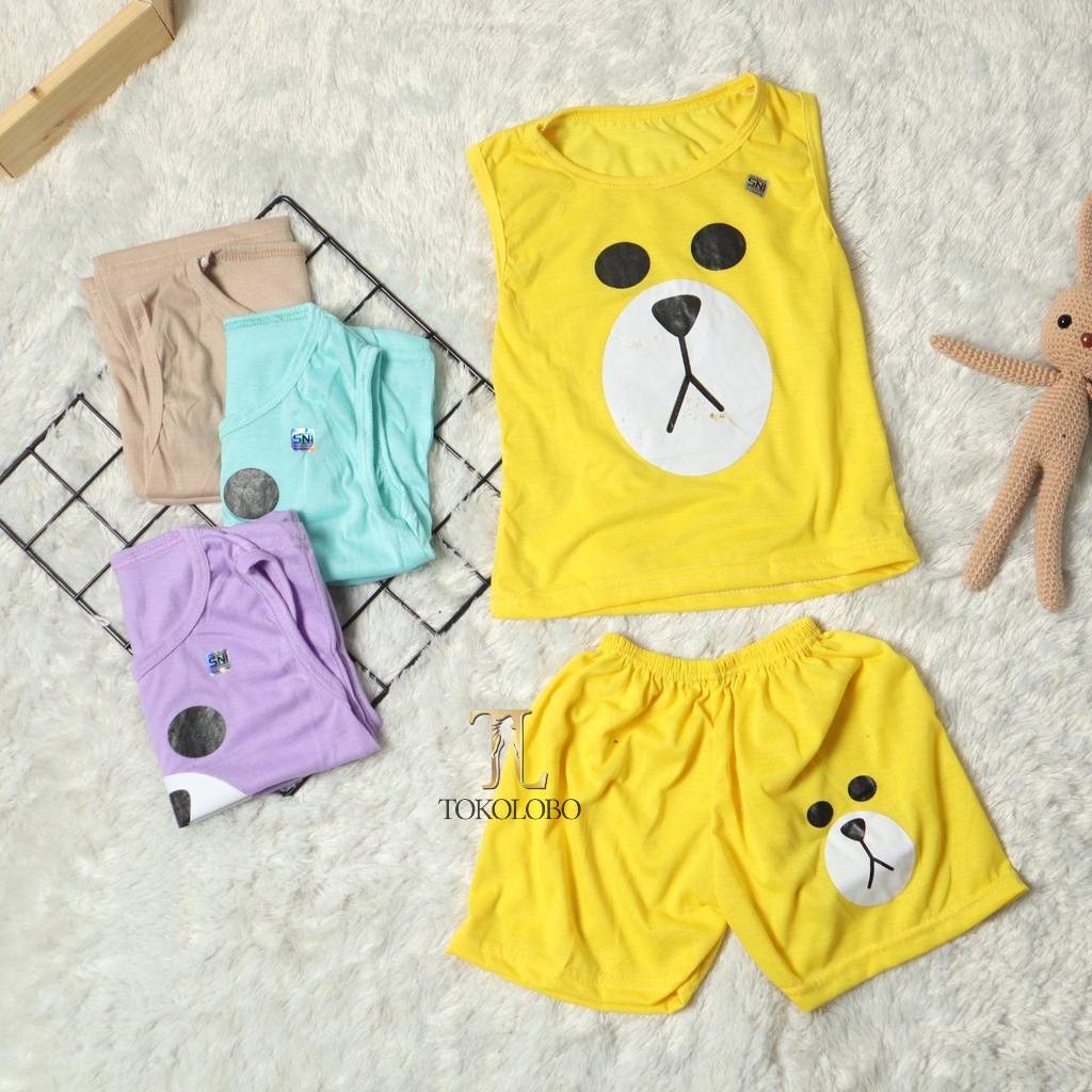 tokolobo set anak singlet bear