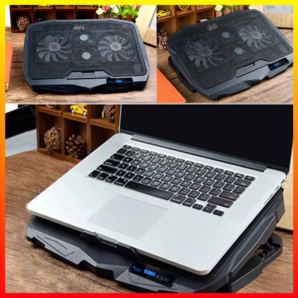 Notebook Cooler Pad Laptop Ultra Thin Radiator Cooling Base USB Port Ringan Portable NAJU - 7RCF2XBK