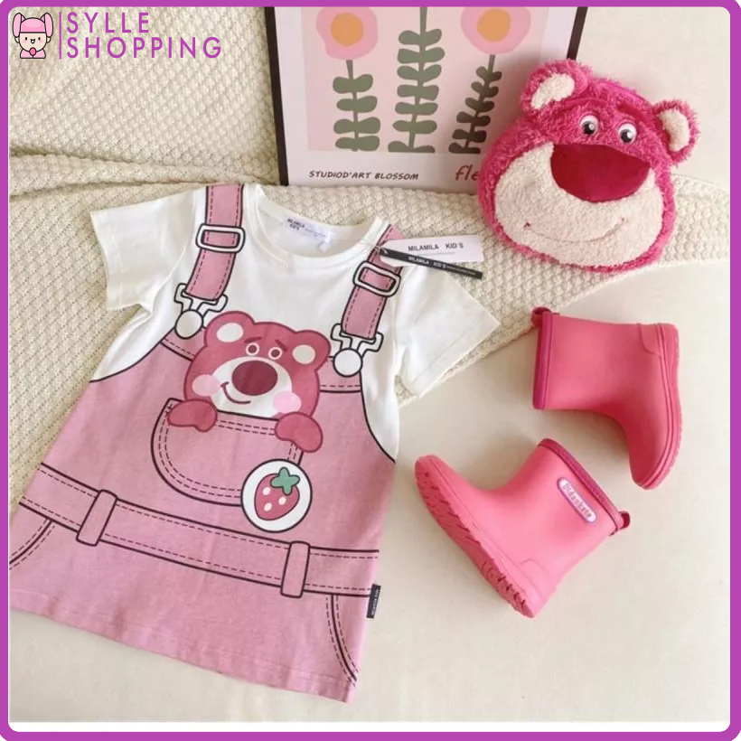 Sylle - Dress Anak 1-5th || Baju Anak Perempuan Bahan Katun Lotso BW052