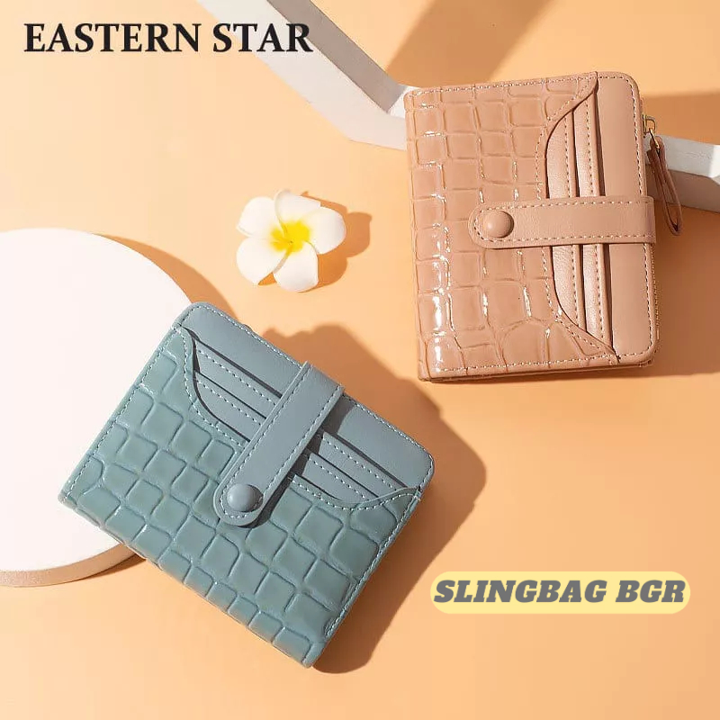 Dompet Kartu - Genie Wallet Dompet Wanita Silvania - Croco leather Dompet Lipat - Tas mini dompet - Dompet termurah