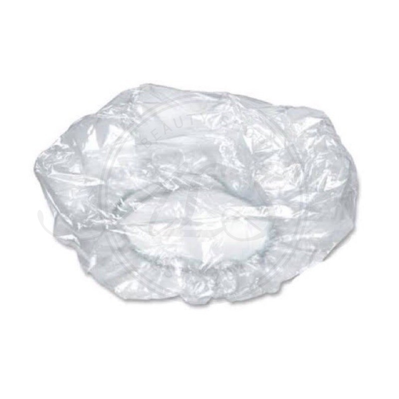 SHOWER CAP PLASTIK penutup kepala bahan plastik WARNA RANDOM BEST PRICE