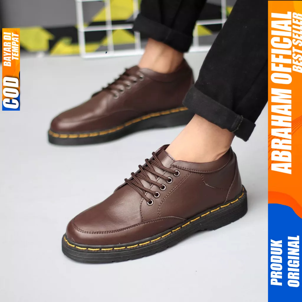 Sepatu Docmart Formal Casual Pantofel Kerja Hitam Pria