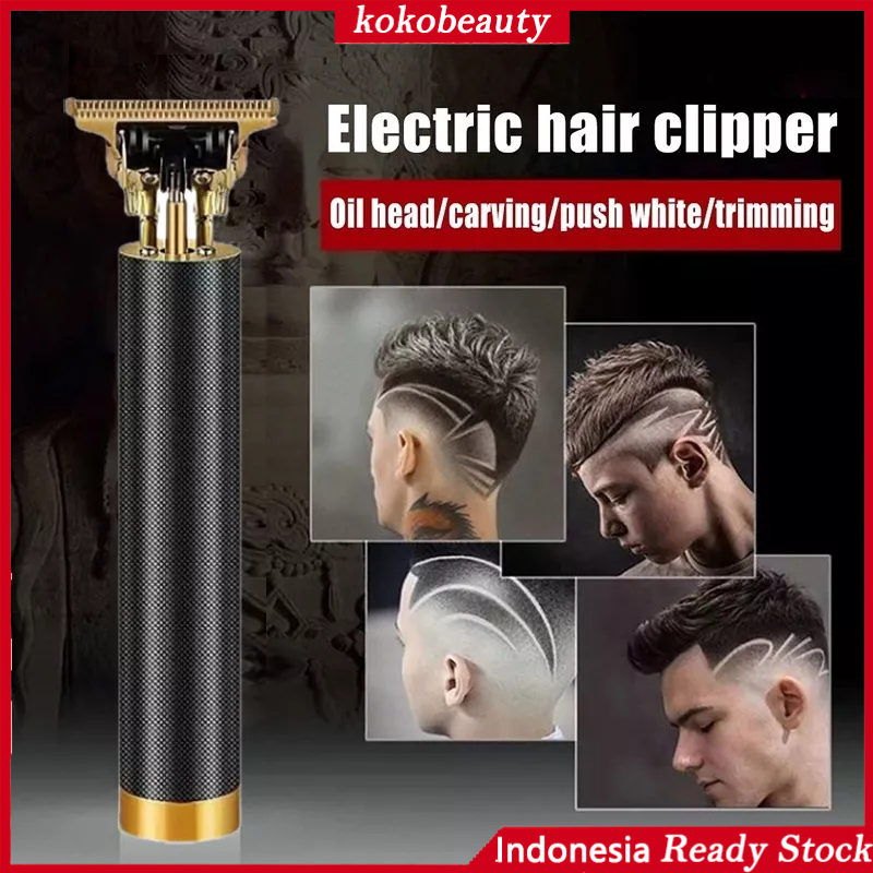 【Penjual Lokal】T9 Alat Cukur Rambut Kumis Jenggot Profesional Hair Clipper Vintage / Alat Cukur Elektrik Mesin Cukur Rambut