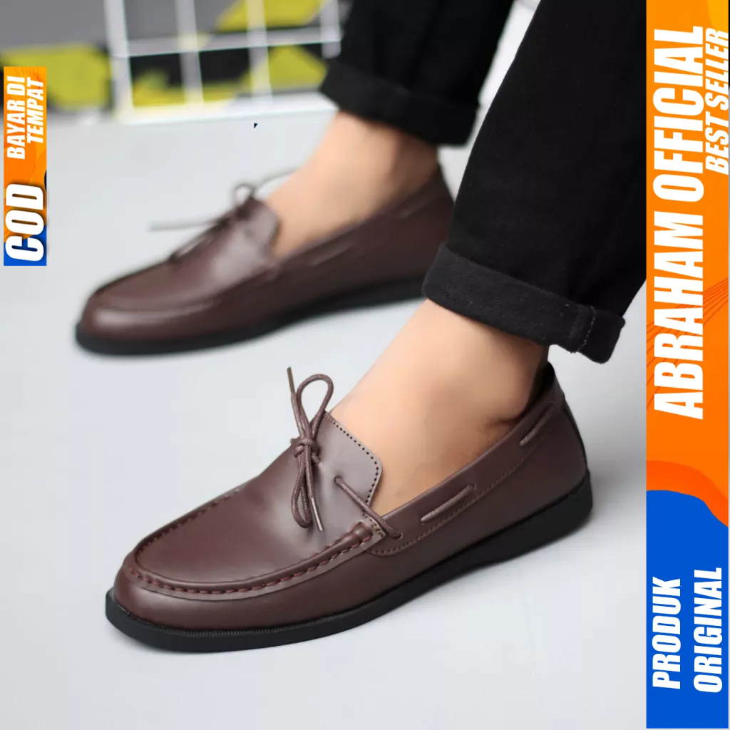 Sepatu Loafers Hitam Casual Formal Kerja Pria