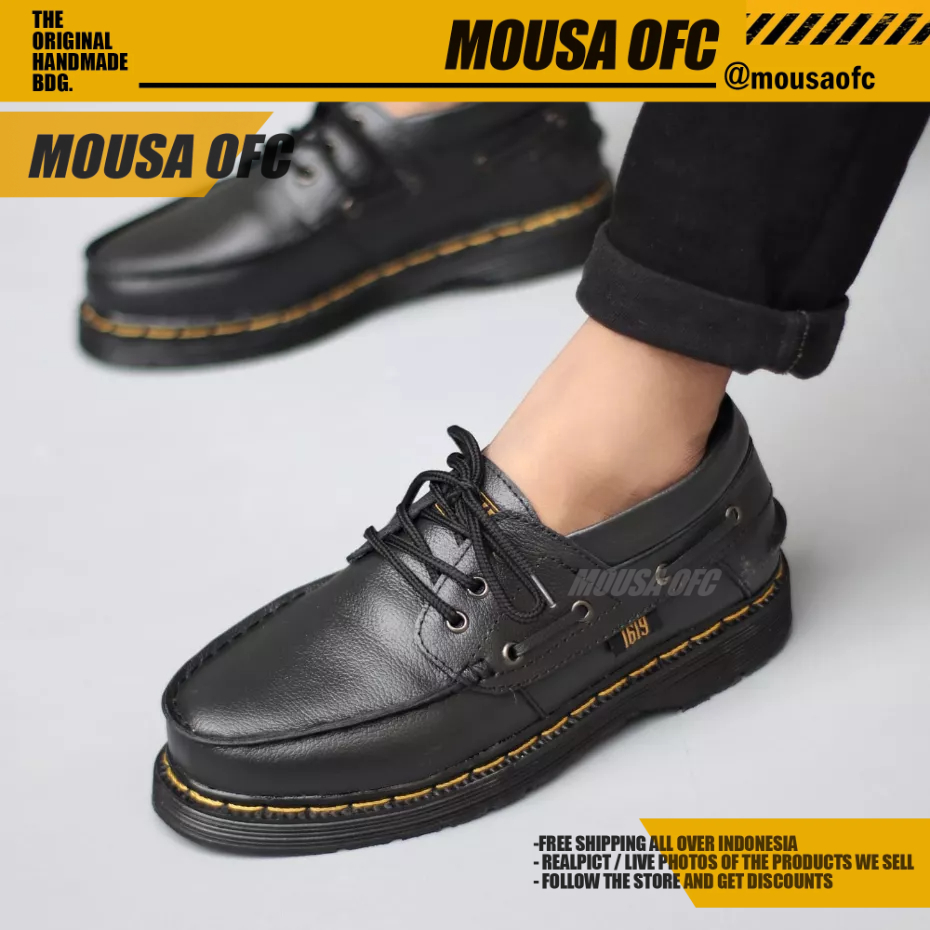 Sepatu Docmart Low Boots Formal Tali Pria