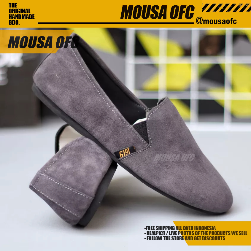 Sepatu Casual Slip On Sepatu Selop Kerja Pria