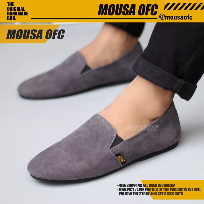 Sepatu Casual Slip On Sepatu Selop Kerja Pria