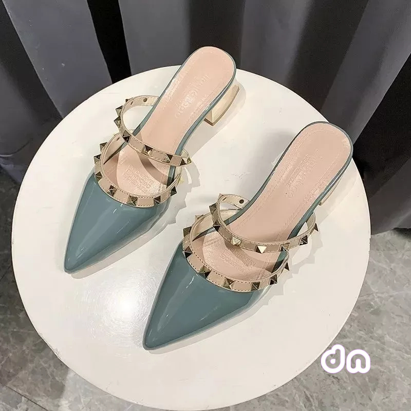 Sandal heels hak tahu wanita tali piramid AMIRA 06