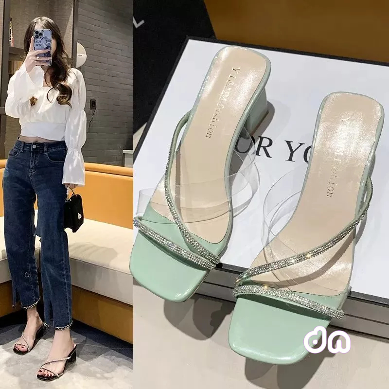 Denia 09 sendal heels wanita hak tahu sendal wanita terbaru realpict