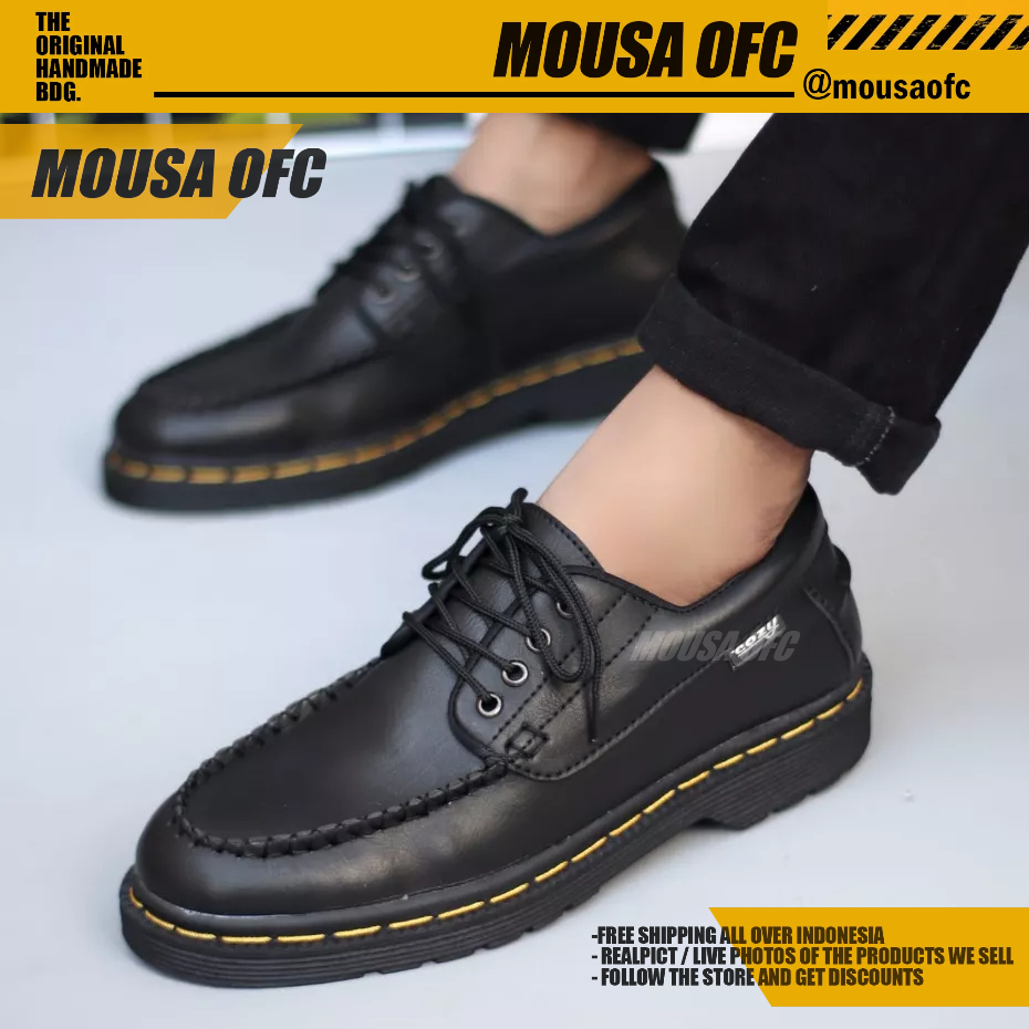 Sepatu Docmart Formal Pantofel Kerja Hitam Pria