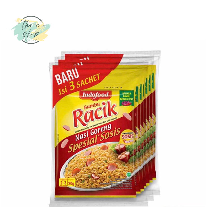 

Indofood racik Nasi Goreng sosis 20g 3s
