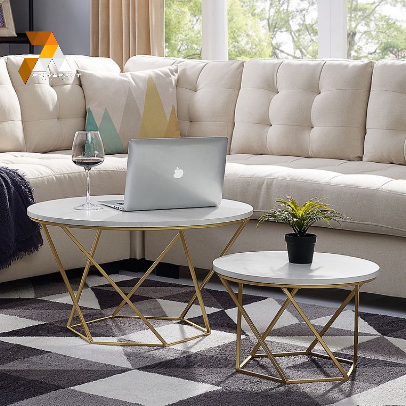 COFFEE TABLE MARBLE MEJA TAMU MARMER MEJA BULAT MARMER