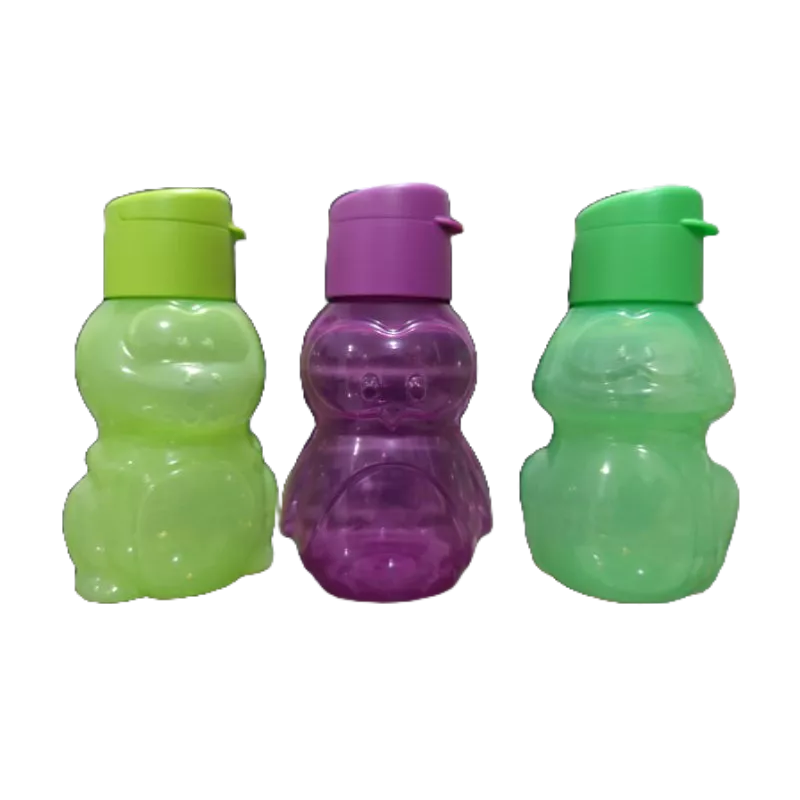 TUPPERWARE Eco Bottle Kids Kidz 350 ml // Botol Minum Anak Karakter Dino Frog Penguin Tutup Flip Ece