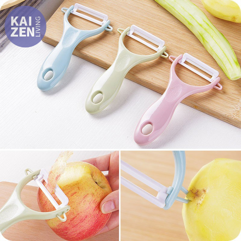 [Kaizen Living] Pisau Pengupas Kulit Buah Sayur Wortel Kentang Apel Alat Kupas Fruit Peeler