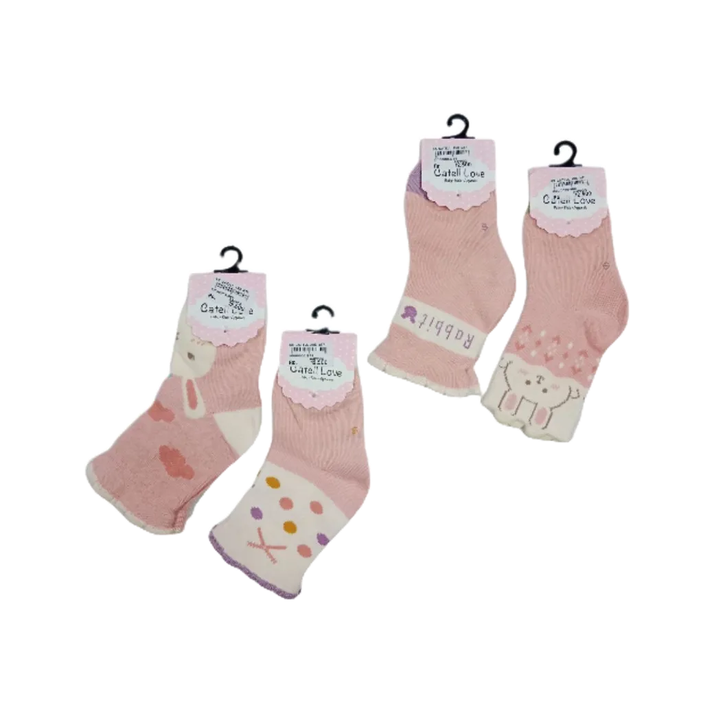 CATELL LOVE KAOS KAKI  ANAK MOTIF KELINCI