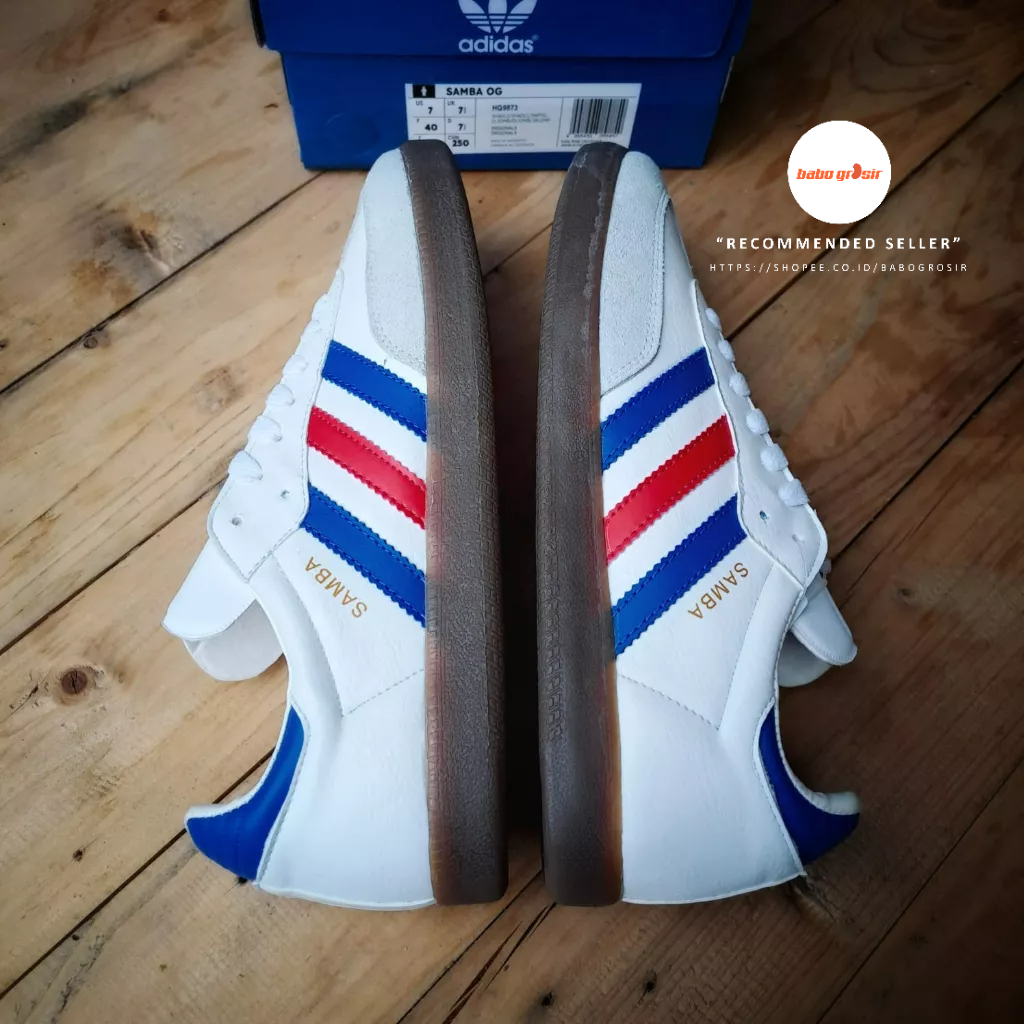 PROMO Sepatu Adidas Samba OG White Multicolor Premium | Sneakers Pria dan Wanita, Harga Murah, Kualitas Mewah dan Terjamin