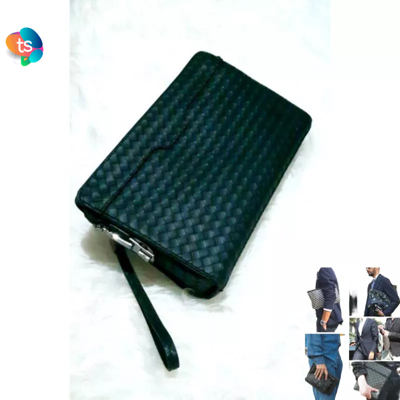 Handbag Kulit Asli Clutch Tas Tangan Kulit Pria Wanita