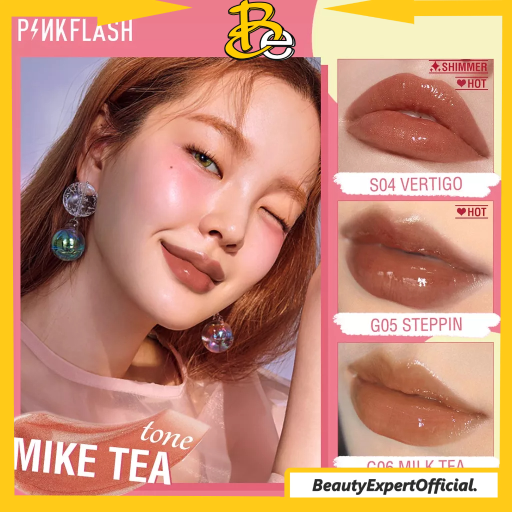 ⭐️ Beauty Expert ⭐️ PINKFLASH OhMyGloss Lasting Glossy Lipgloss PF-L02 - Pink Flash Lipgloss