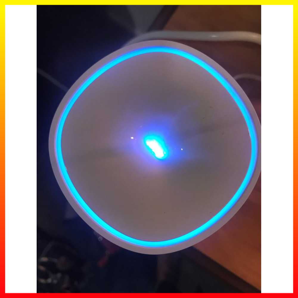 Pelembab Udara Air Humidifier Aromatherapy Ultra Fine Water Mist Diffusion RGB Click to Switch 7 Kinds of Light Colors 120ML Happy Life - XOHZ14WH